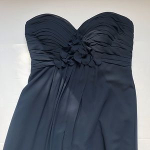 Bill Levkoff Bridesmaid Dress Navy Blue
